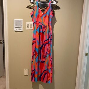 Colorful Amazon long dress